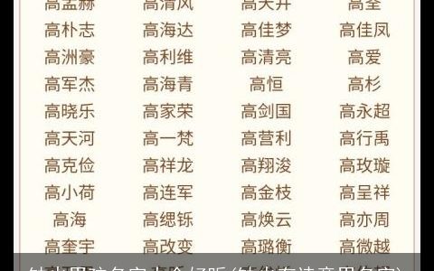 缺火男孩名字大全好听(缺火有诗意男名字)