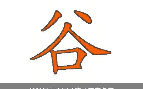 2023谷姓不同凡响的宝宝名字