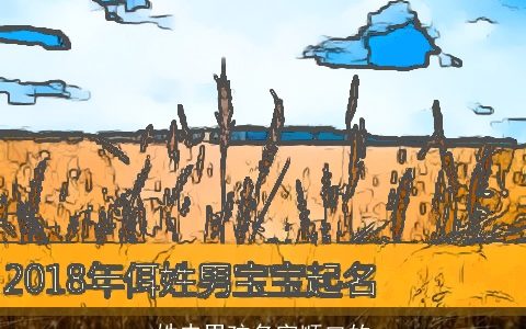 姓史男孩名字顺口的