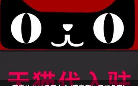 带宇的公司名字大全(带宇字的店铺名字)