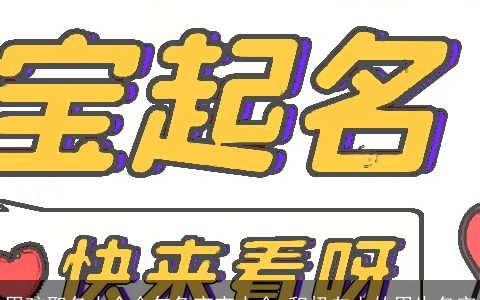 男孩取名大全今年兔宝宝大全 积极向上的男生名字