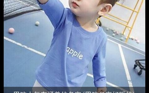 男孩大气有涵养的名字(男孩名字好听的)