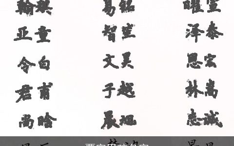 覃字男孩名字