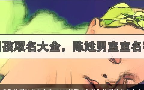 姓陈的男孩名字大全 2023好听吉利的陈姓男孩名字大全