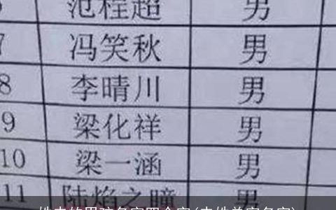 姓史的男孩名字四个字(史姓单字名字)