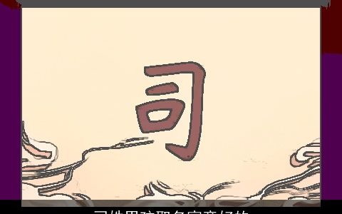 司姓男孩取名寓意好的