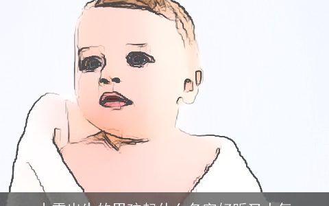 小雪出生的男孩起什么名字好听又大气