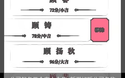 公司起名三个字大全集 新潮好听公司名称