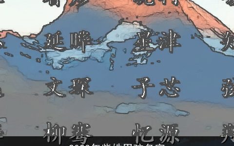 2023年柴姓男孩名字