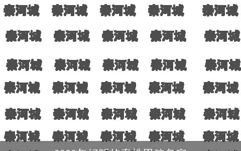 2023年好听的秦姓男孩名字