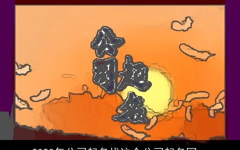 2024年公司起名找这个公司起名网