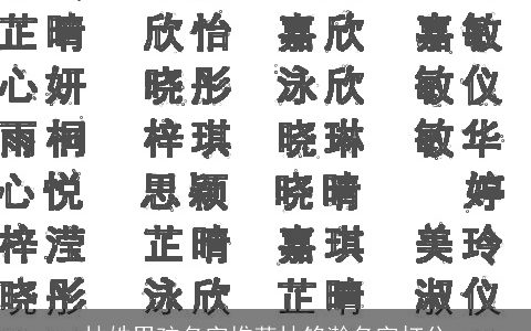 林姓男孩名字推荐林铭瀚名字打分