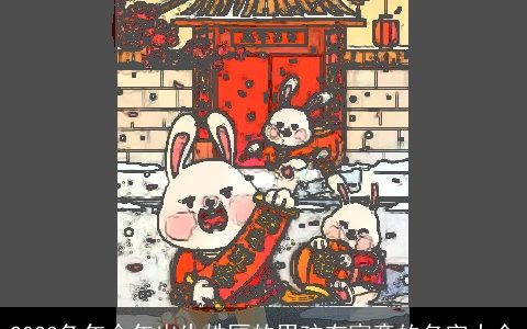 2024兔年今年出生姓匡的男孩有寓意的名字大全