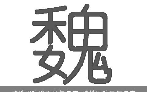 魏姓男孩稳重洋气名字 魏姓男孩最佳名字