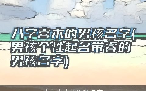 喜水喜木的男孩名字