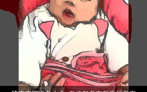 猪宝宝取小名大全 五格起名有气质的名字