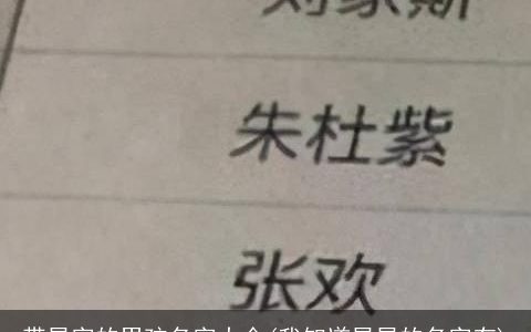 带星字的男孩名字大全(我知道星星的名字有)