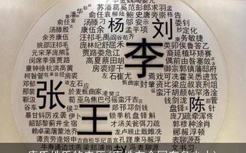 康氏姓氏的来历(康姓在全国有多少人)