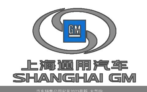 汽车销售公司起名2024最新 大气响亮公司大全名 吉利大气的公司公司名字