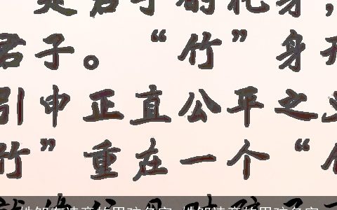 姓邹有诗意的男孩名字_姓邹诗意的男孩名字