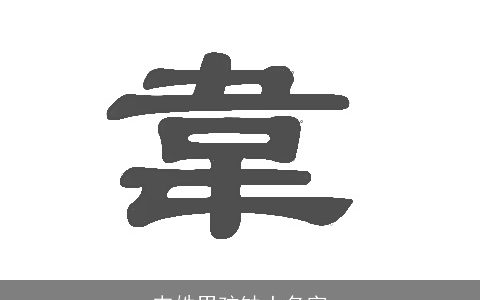 韦姓男孩缺土名字