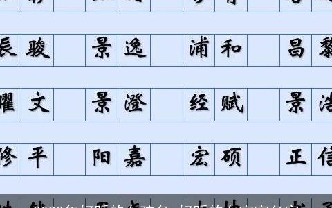 2024年好听的女孩名 好听的女宝宝名字