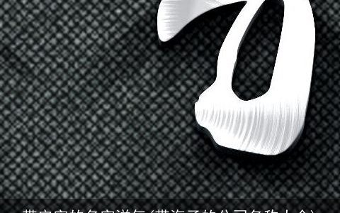 带安字的名字洋气(带海子的公司名称大全)