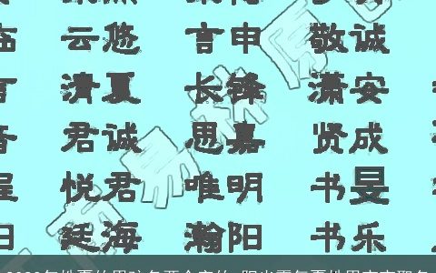 2023年姓夏的男孩名两个字的 阳光霸气夏姓男宝宝取名