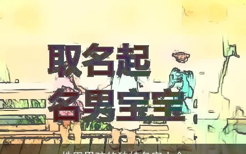 姓田男孩的独特名字大全