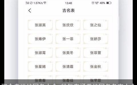 取个幸运的网名大全 帅气有涵养的网名名字大全