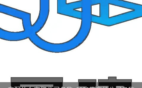 鑫配什么字取公司名称 2024带鑫的公司名称