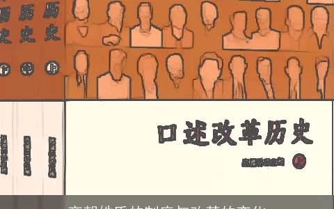 商朝姓氏的制度与改革的变化