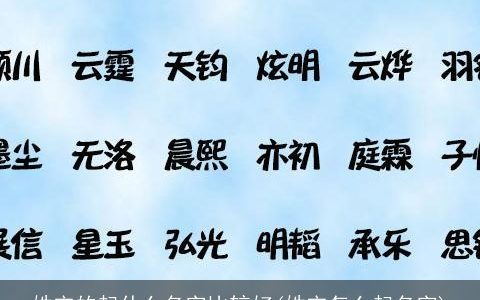 姓宋的起什么名字比较好(姓宋怎么起名字)