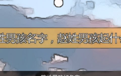 隋姓男孩好名字