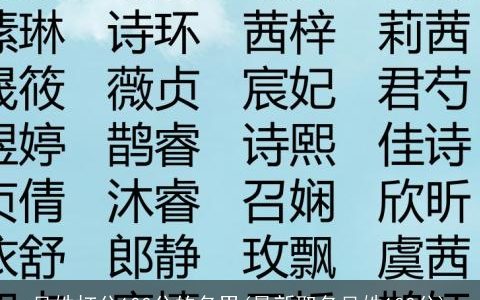 吴姓打分100分的名男(最新取名吴姓100分)