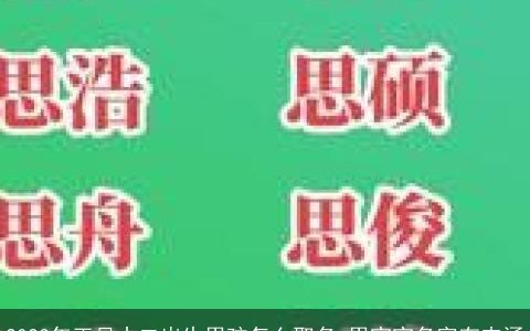 2024年正月十二出生男孩怎么取名 男宝宝名字有内涵
