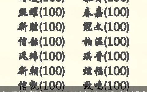 儿女双全的成语小名大全 2024吉祥高雅的女成语小名名字最新