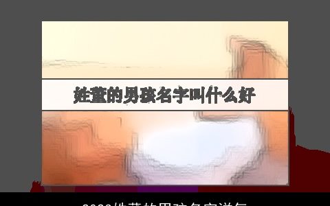 2023姓董的男孩名字洋气