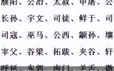 姓高取名洋气点的男孩子名字 高姓男孩取名大全