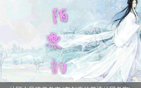 社团古风唯美名字(有创意的英语社团名字)