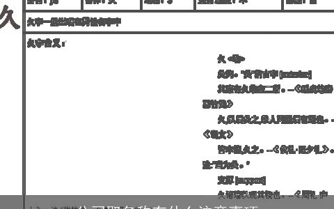 公司取名称有什么注意事项