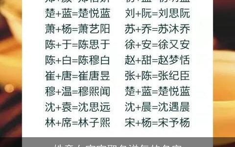 姓童女宝宝取名洋气的名字