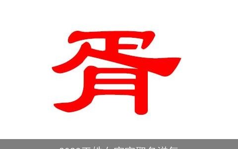 2023王姓女宝宝取名洋气