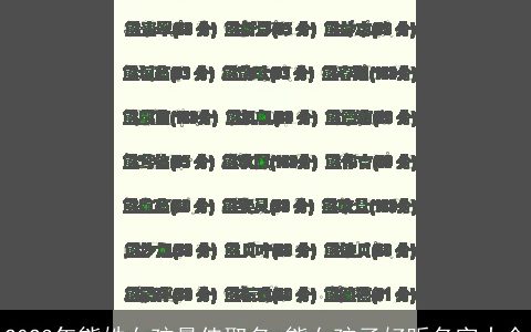 2024年熊姓女孩最佳取名 熊女孩子好听名字大全