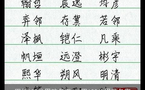 田姓100分男孩名字_姓田100分男孩名字
