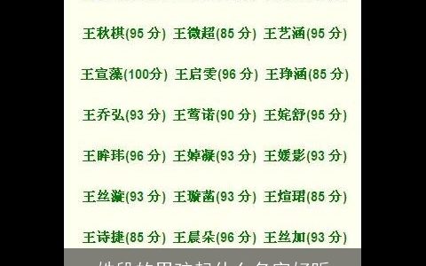 姓段的男孩起什么名字好听