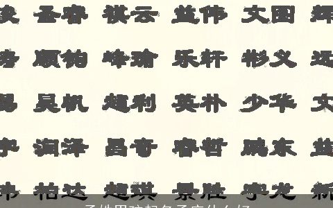 孟姓男孩起名孟庆什么好