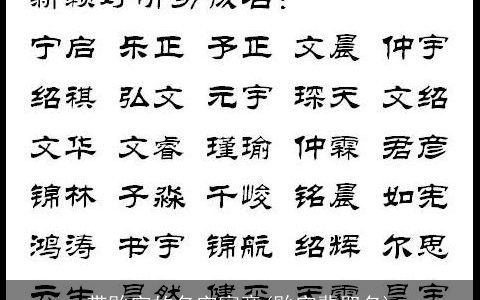 带贻字的名字寓意(贻字辈取名)