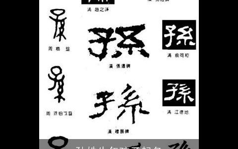 孙姓牛年孩子起名