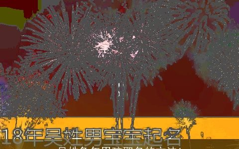 吴姓兔年男孩取名的方法1